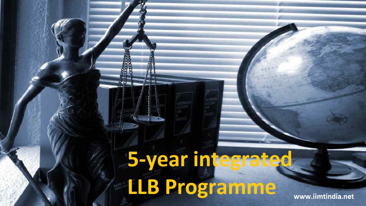 5 year integrated LLB Course 