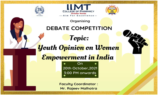 Debate Competition on Youth Opinion on Women Empowerment in India