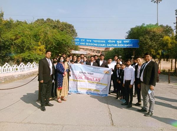 Students of IIMT College of Law, Greater Noida visited Lok Adalat
