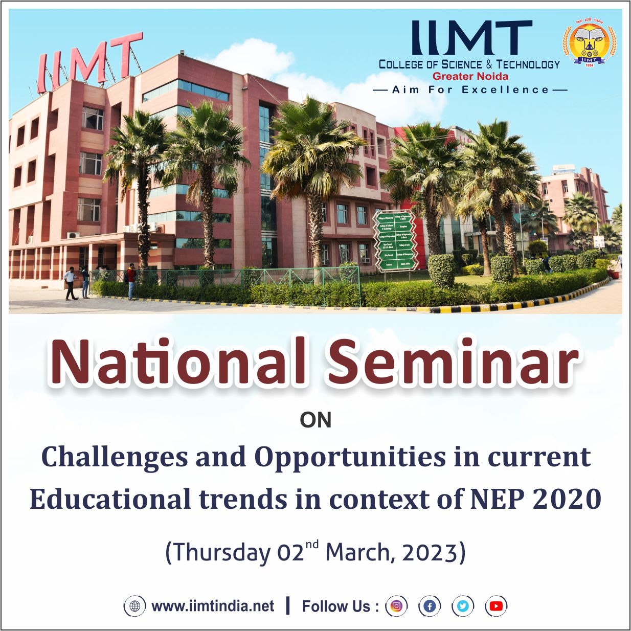 National Seminar on Challenges and Opportunities in Current Educational Trends in Context of NEP 202