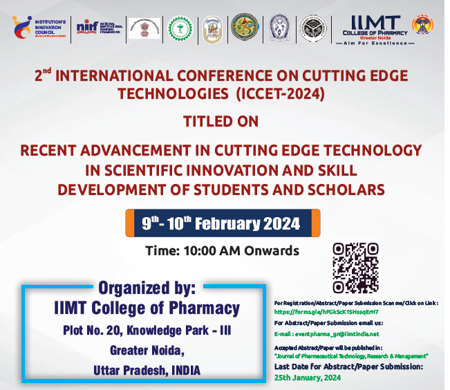 2nd International Conference on Recent Advancement in Cutting Edge Technology in Scientific Innovati